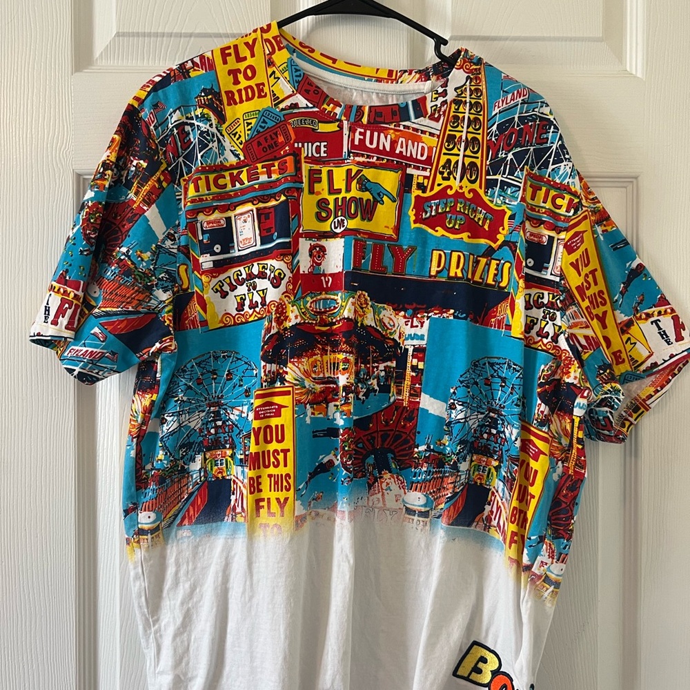 Born Fly Colorful Graphic Carnival T-Shirt Men’s XL